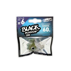 Black Minnow 200 - 1 Shore jig head - 60g - Kaki